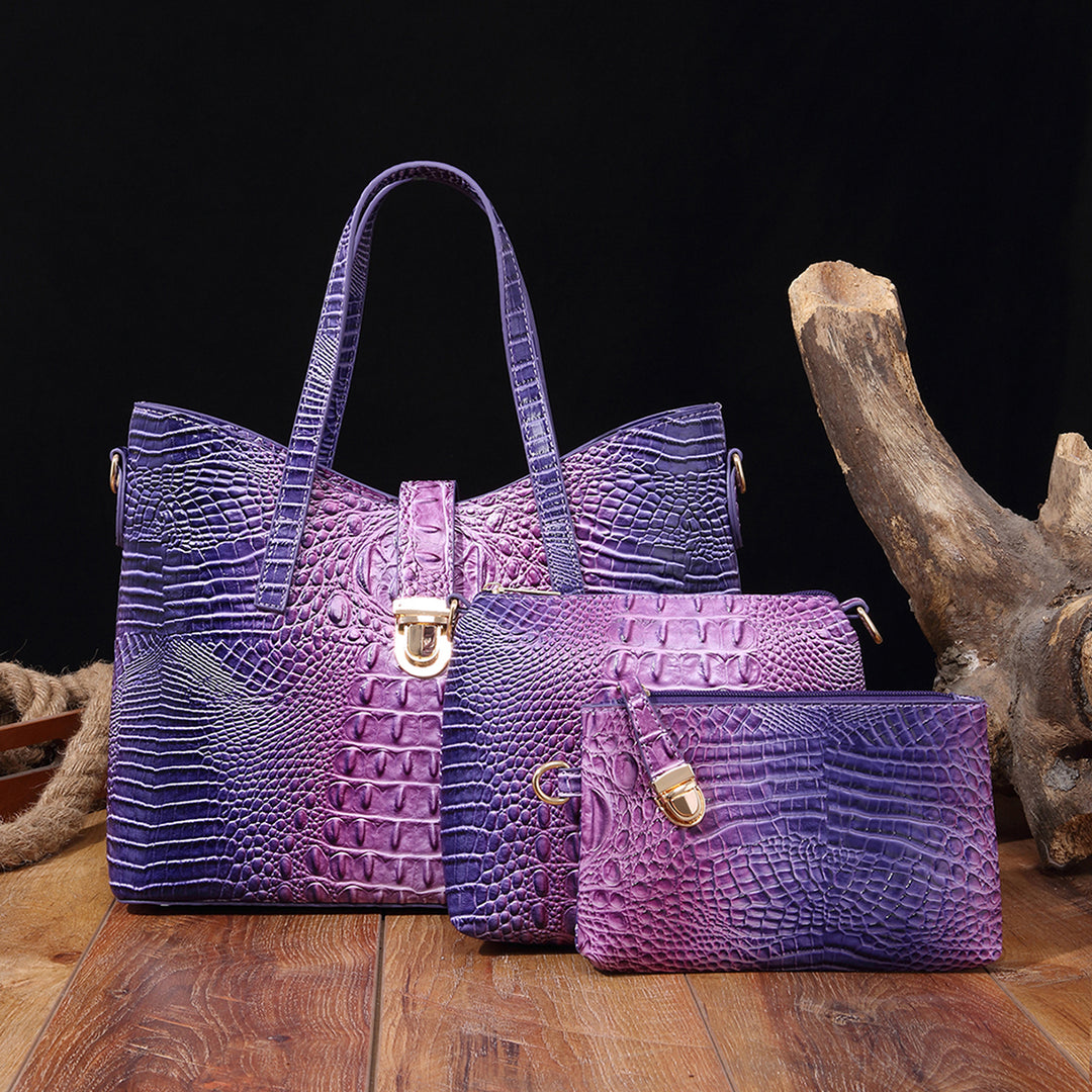 Cassiani Croc Bag Set