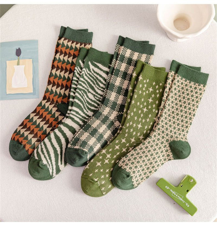 Olive Knit Socks