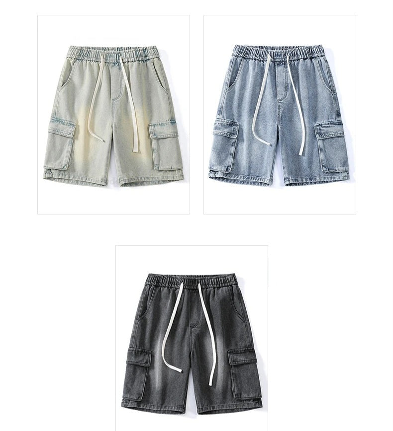 Stravo Denim Cargo Shorts