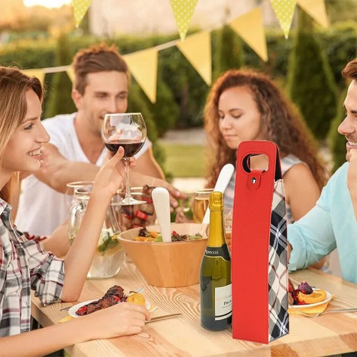 Savino Leather Bottle Carrier