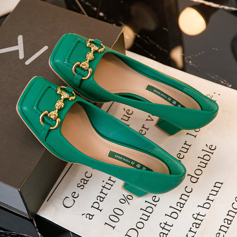 Veralise Leather Heel Sandals