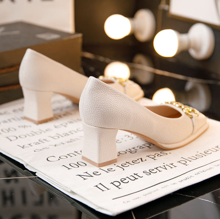 Veralise Leather Heel Sandals