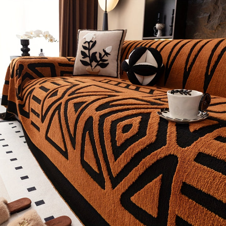 Sivora Geometric Couch Cover