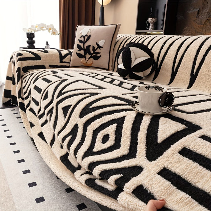 Sivora Geometric Couch Cover