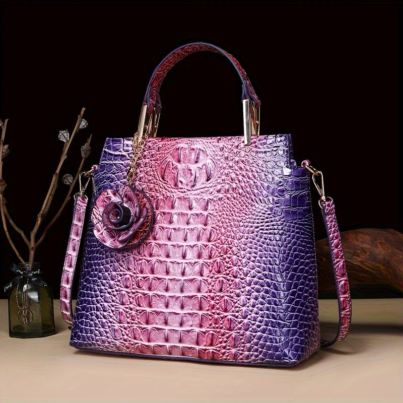 Aurora Croc Bag Set