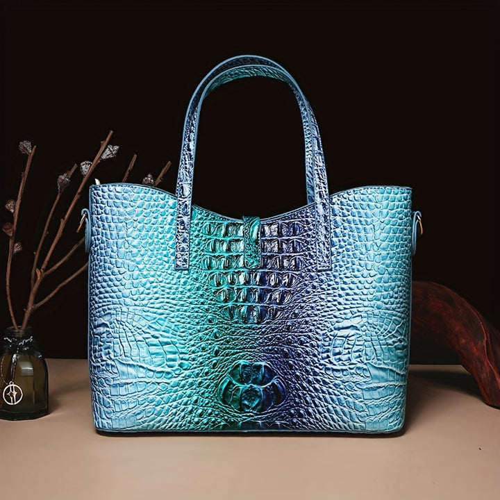 Cassiani Croc Bag Set