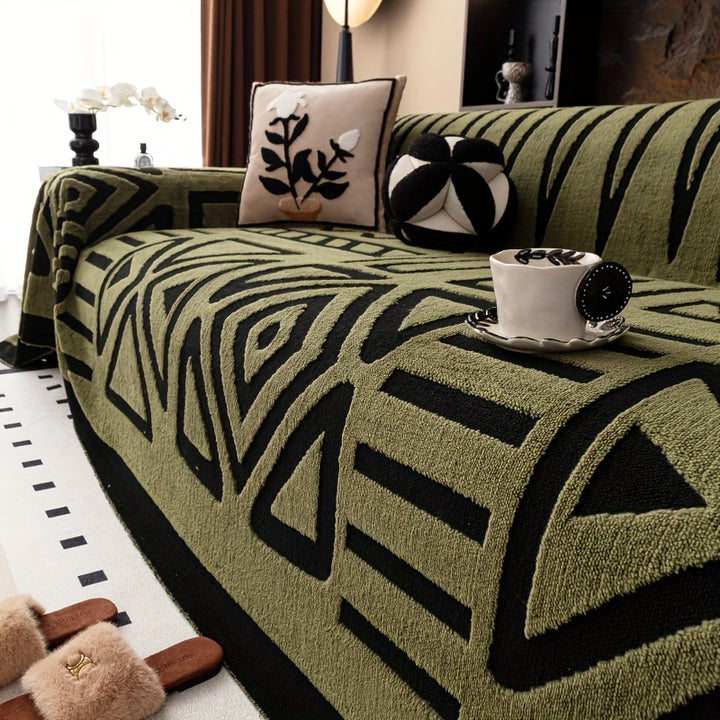 Sivora Geometric Couch Cover