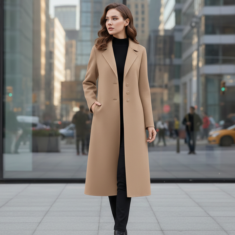 Serina Wool Long Coat