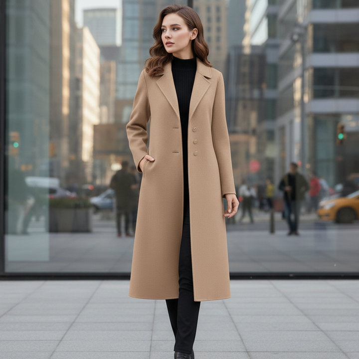 Serina Wool Long Coat