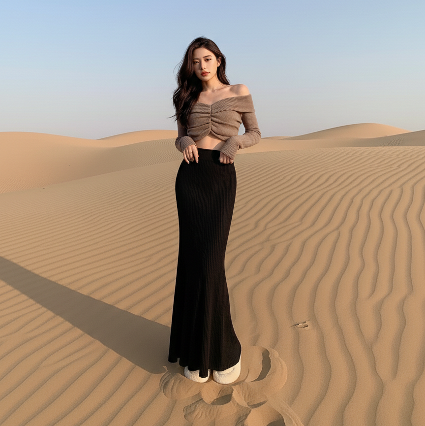 Serena Knit Midi Skirt