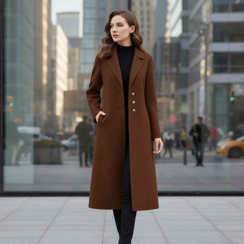 Serina Wool Long Coat