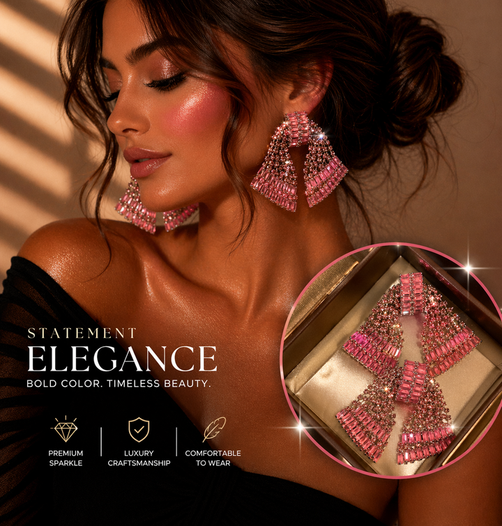 Vespera Crystal Bow Earrings