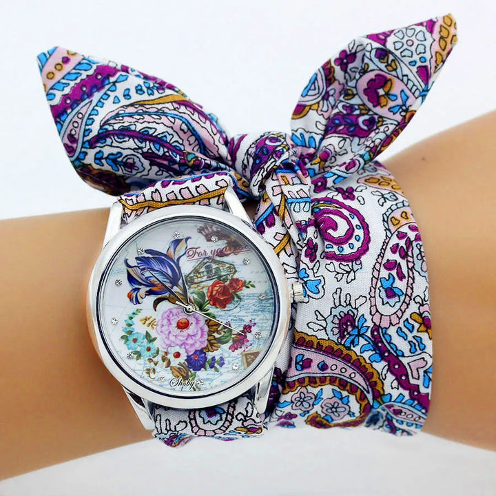 Mina Paisley Wrap Watch