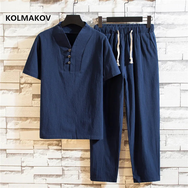 Timothy Linen Pants Set