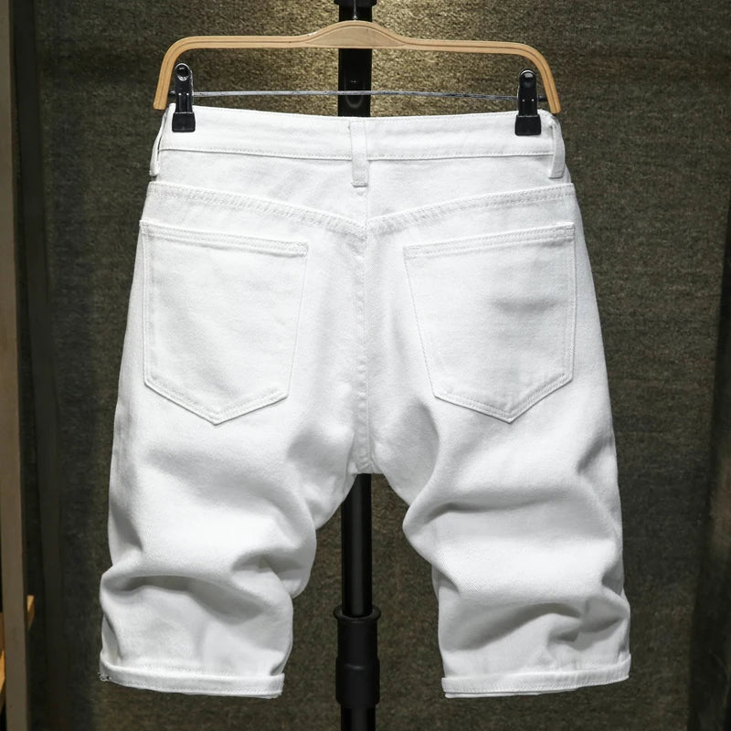 Adrian Ripped Denim Shorts