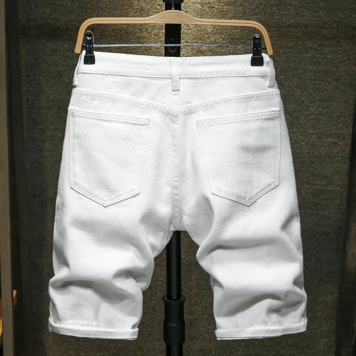 Adrian Ripped Denim Shorts