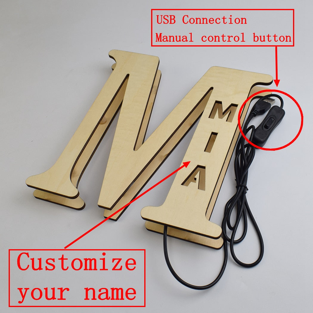 NameShine: Custom Name Lamp