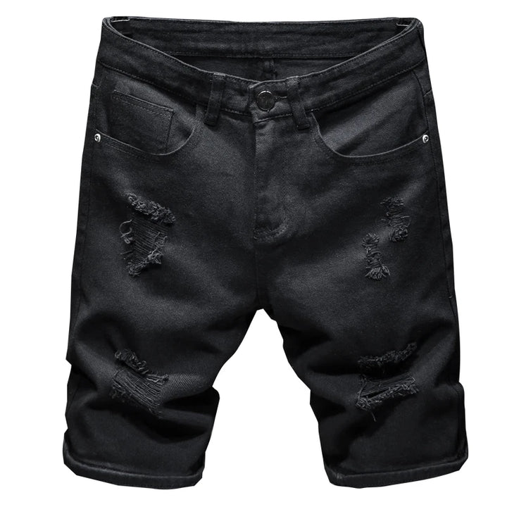 Adrian Ripped Denim Shorts