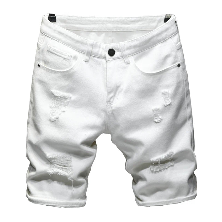 Adrian Ripped Denim Shorts