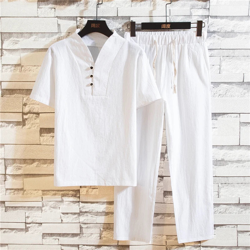 Timothy Linen Pants Set