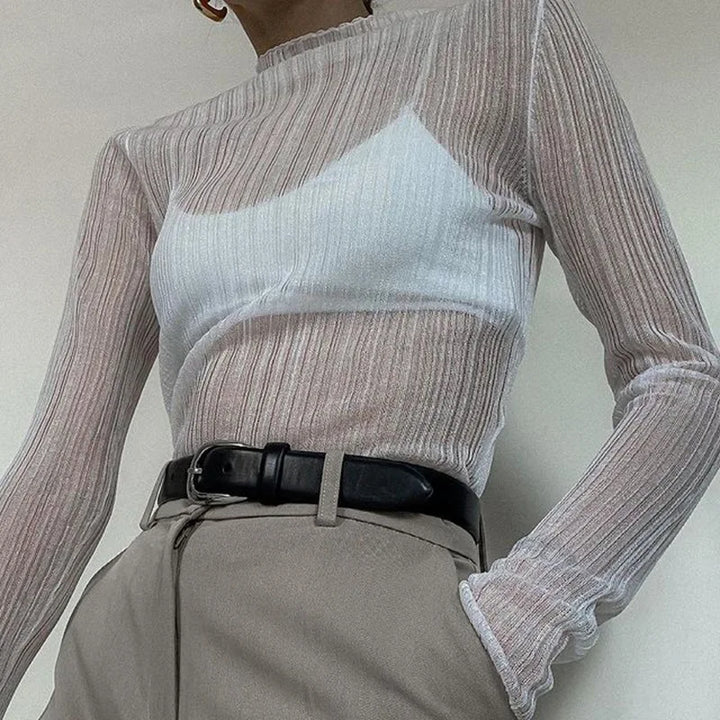 Zara Sheer Mesh Top