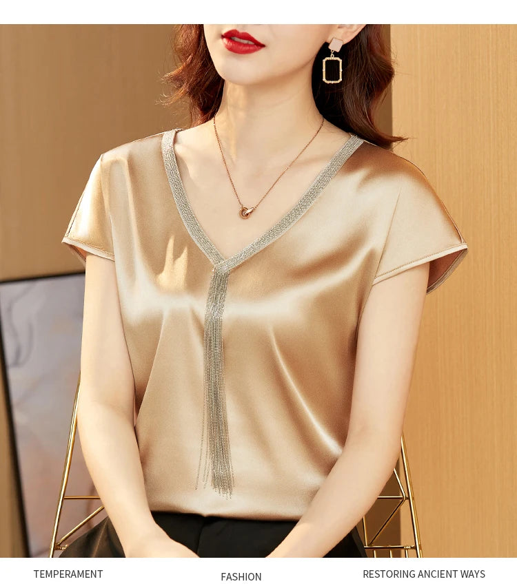 Liora Satin Silk Top