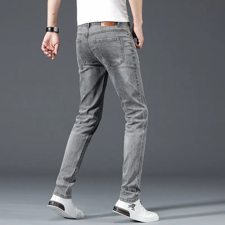Gray-Blue Slim Fit Jeans