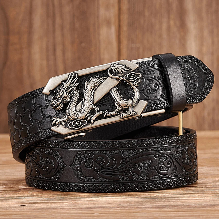 Weston Dragon Buckle Belt