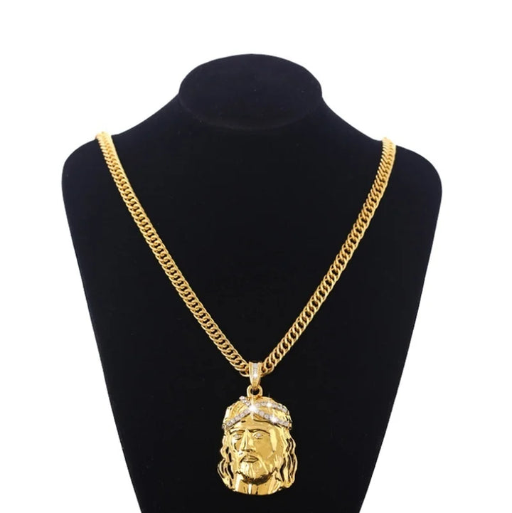 James Carved Crucifix Chain