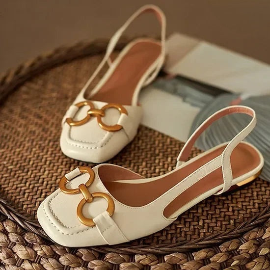 Liora Low-Heel Sling Flats