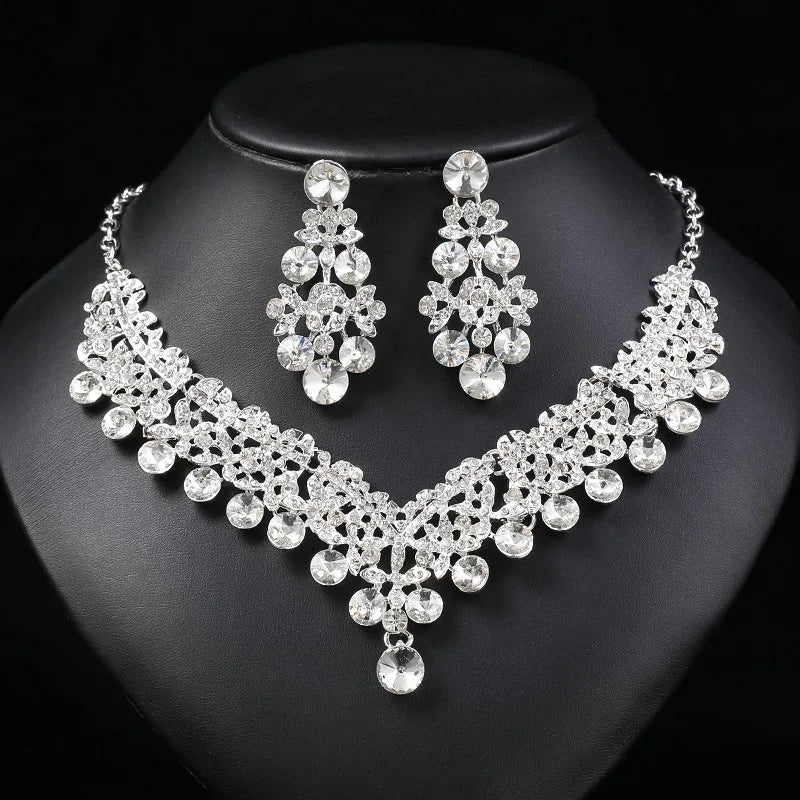 Rosaline Crystal Necklace Set
