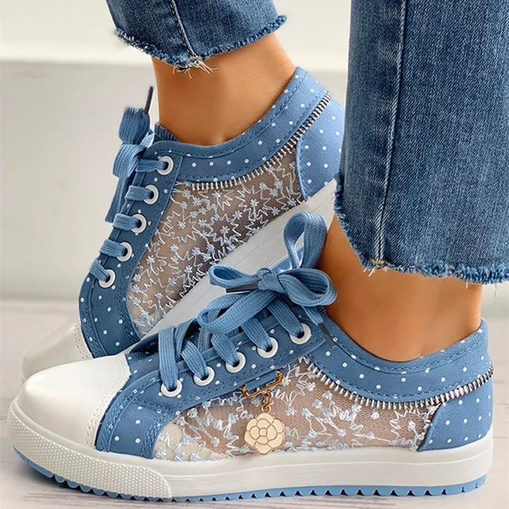 Camille Polka Court Sneakers