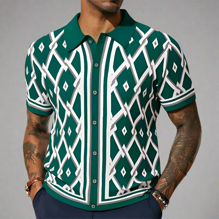 Dante RetroGrid Polo Shirt