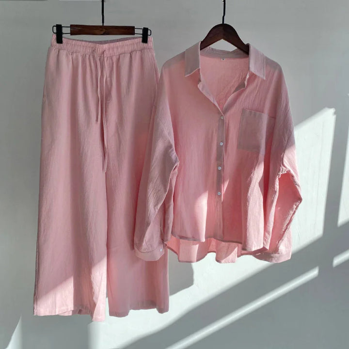 Zarelle linen Dress Set