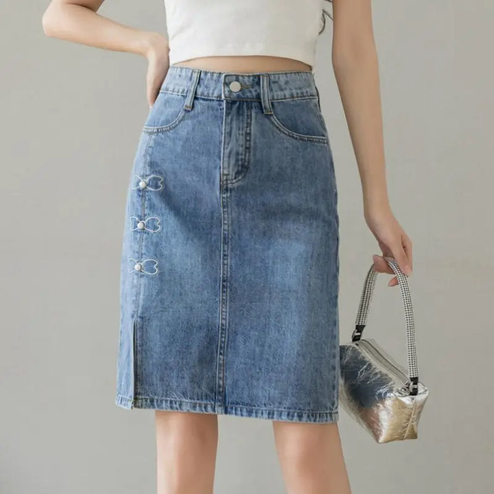 Amila Jeans Skirts