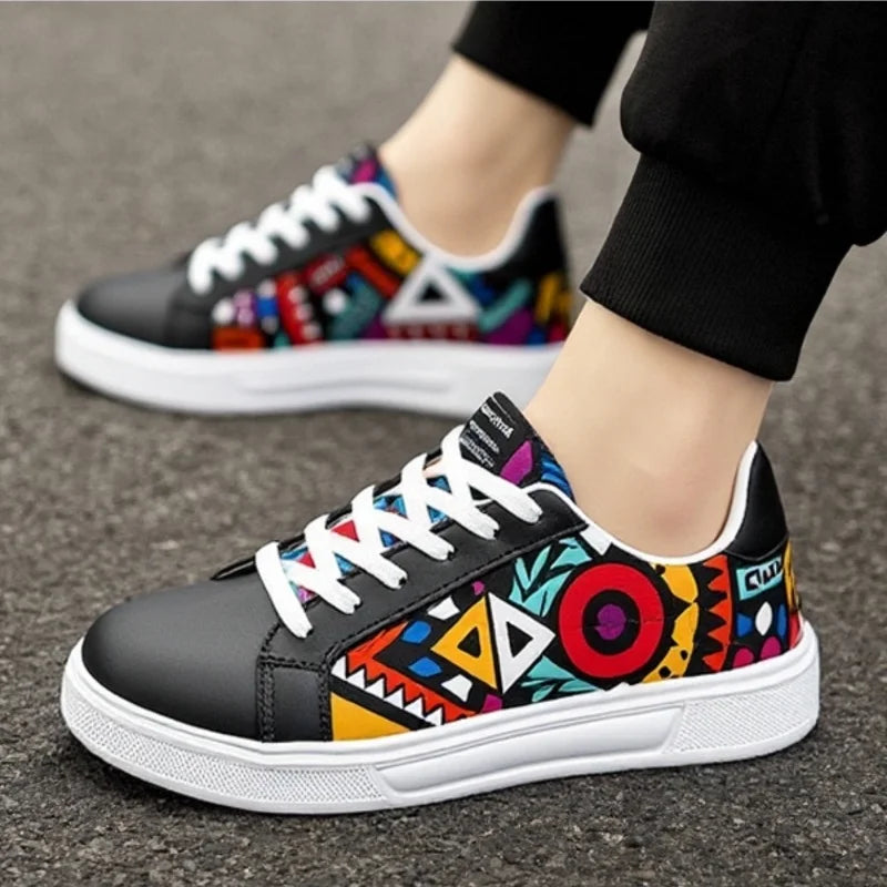 Renoir Patch Canvas Sneakers