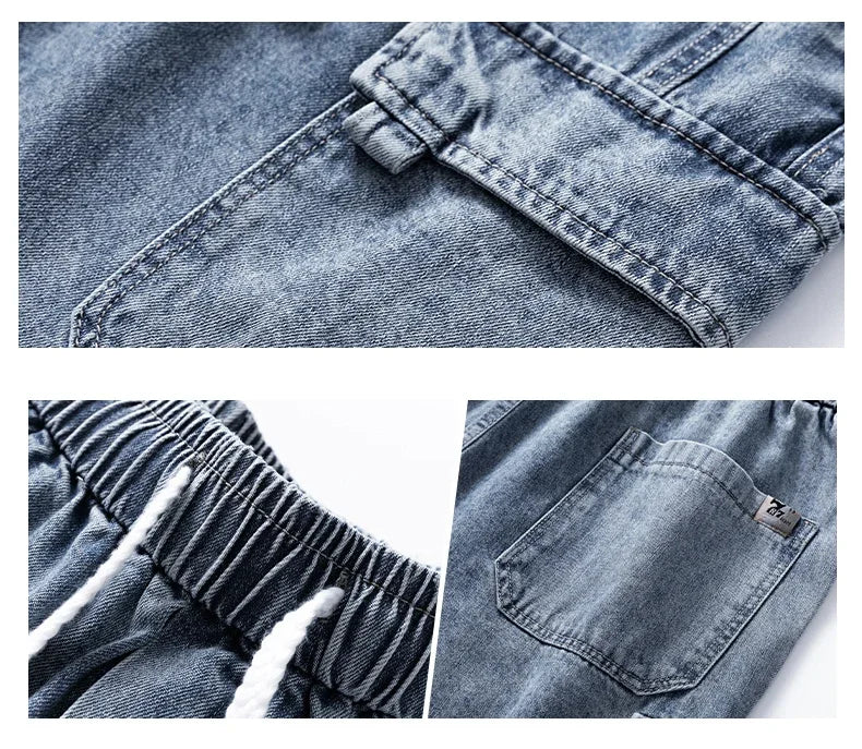 Stravo Denim Cargo Shorts