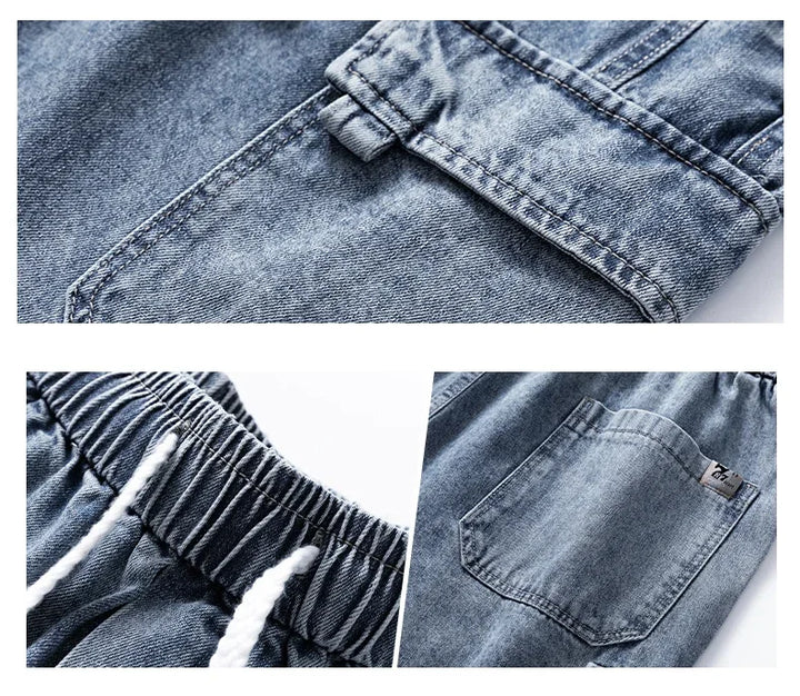 Stravo Denim Cargo Shorts