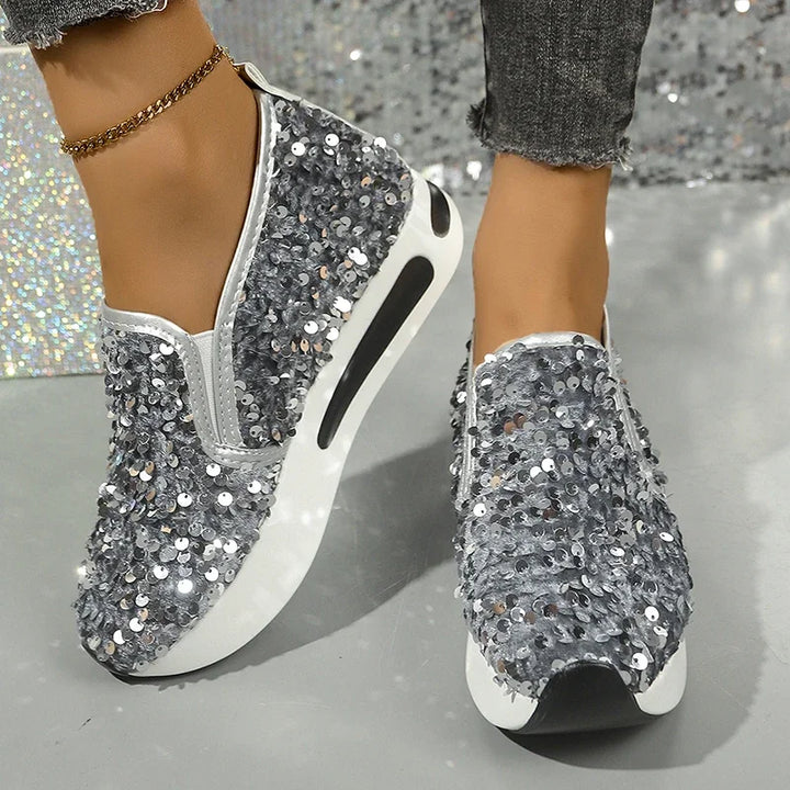 Alina Glitter Step Sneakers