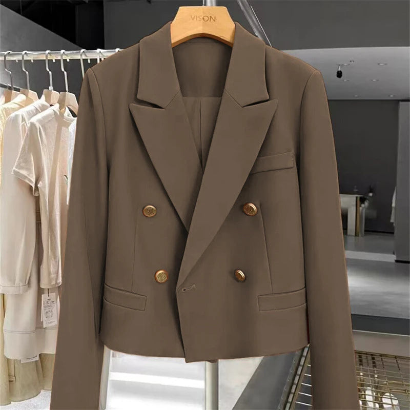 Renata Cropped Power Blazer