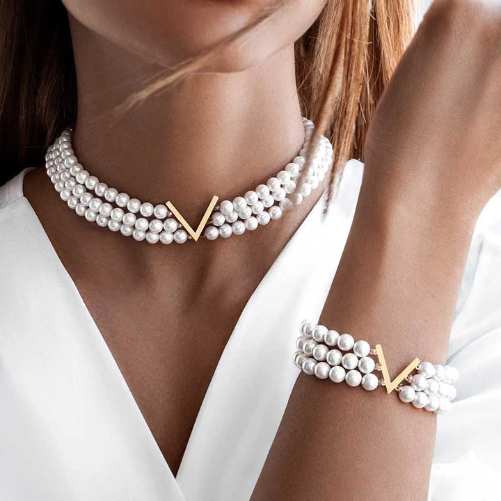 Elara Prestige Pearl Set