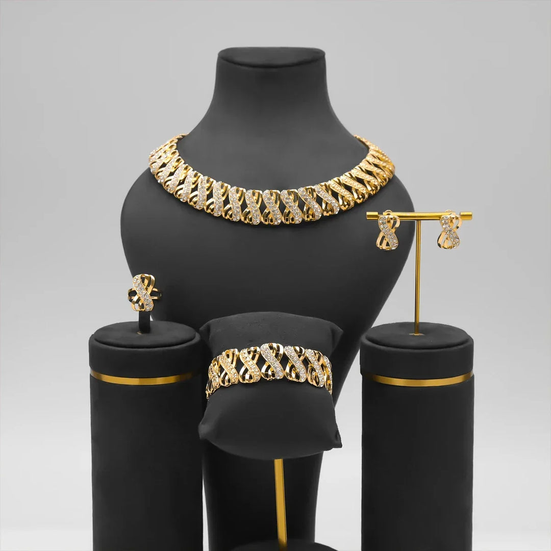 Celeste Crystal Chain Set