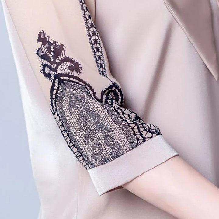 Clarisse Pearl Bow Blouse