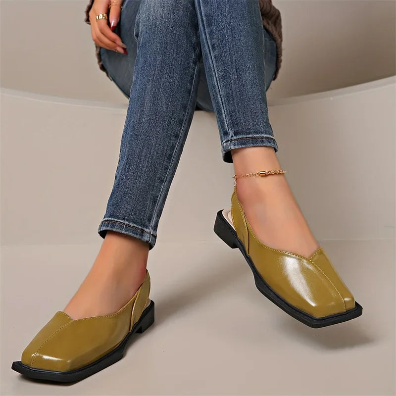 Mara Square-Toe Flats
