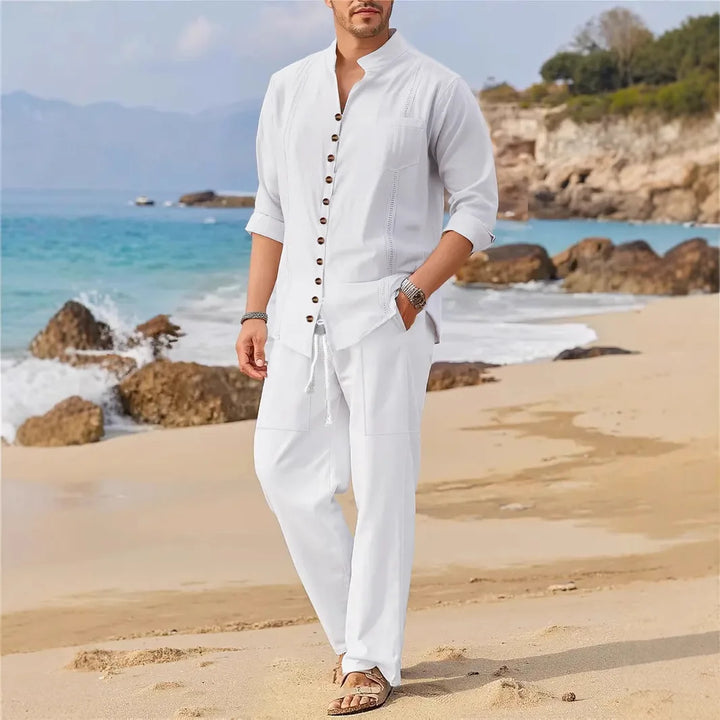 Steven Linen Shirt Set