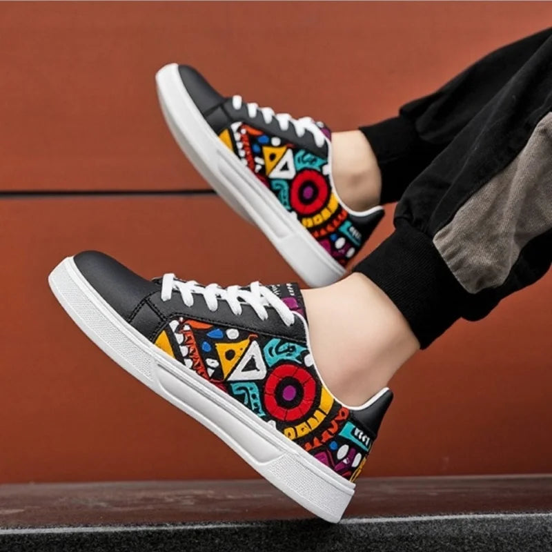 Renoir Patch Canvas Sneakers