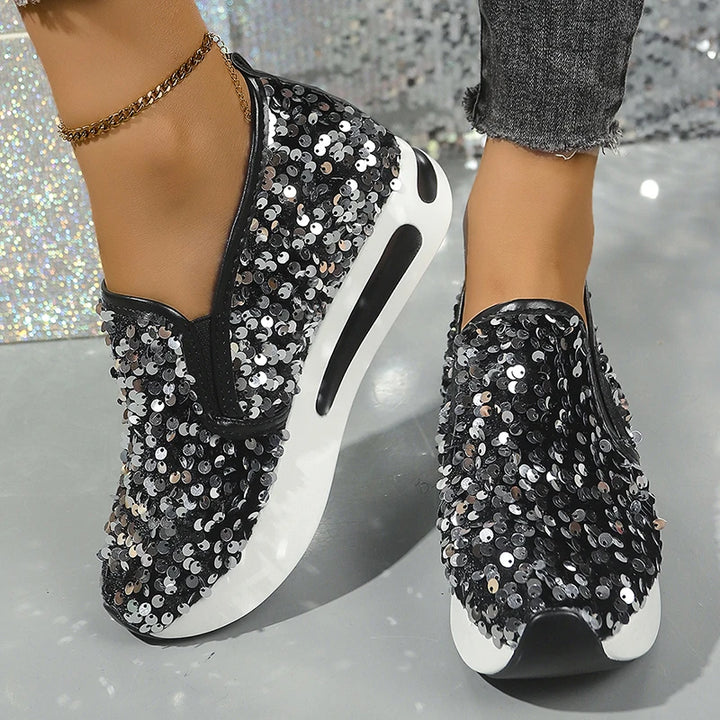 Alina Glitter Step Sneakers