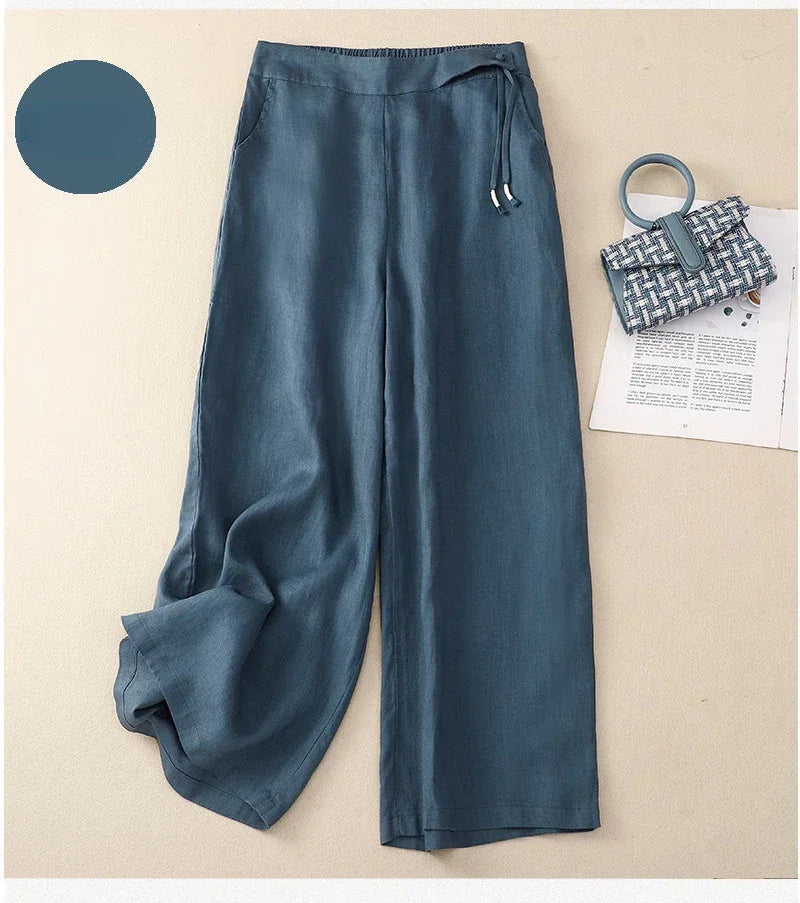 Liora Wide Linen Trousers