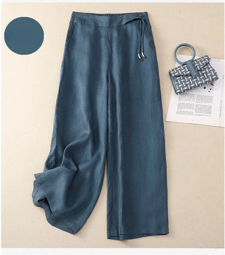 Liora Wide Linen Trousers