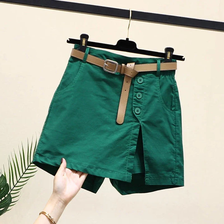 Vivienne Cotton Belted Shorts